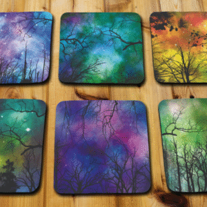 Coaster Set 6piece Forest of Stars